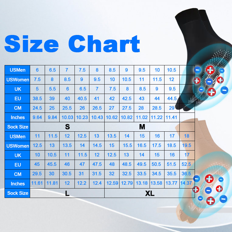 🇺🇲𝑶𝒇𝒇𝒊𝒄𝒊𝒂𝒍 𝑺𝒕𝒐𝒓𝒆 |🔥🦵FROCCHAR® Tourmaline Slimming & Varicose Veins & Detoxification Stretch Socks （Results in 7 days）✅For obesity,Joint pain, lymph nodes, varicose veinsas, and more